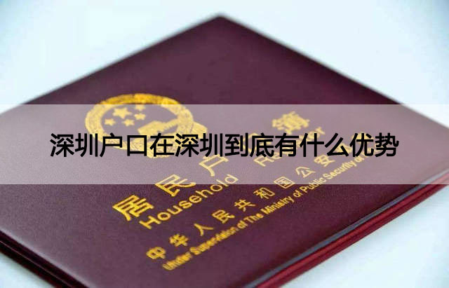 深圳戶(hù)口在深圳到底有什么優(yōu)勢呢？